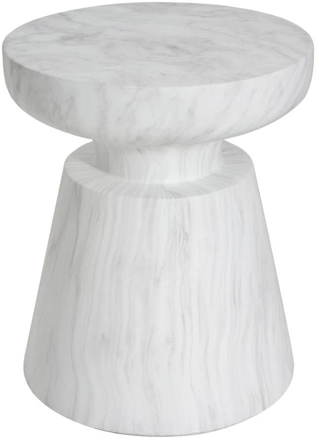 Alt view image 6 of 7 - Outdoor Ponti Side Table, White, Concrete