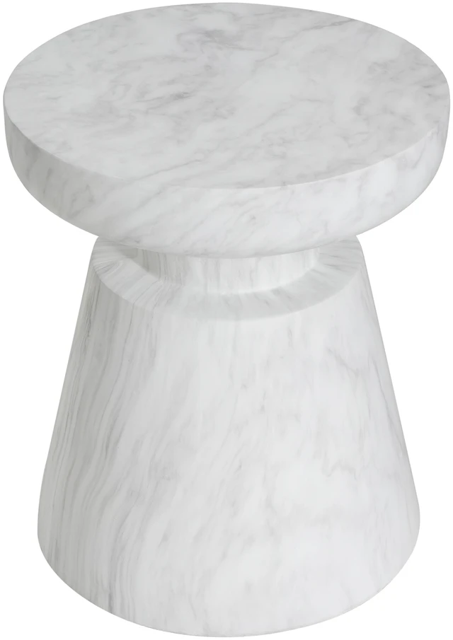 Alt view image 5 of 7 - Outdoor Ponti Side Table, White, Concrete