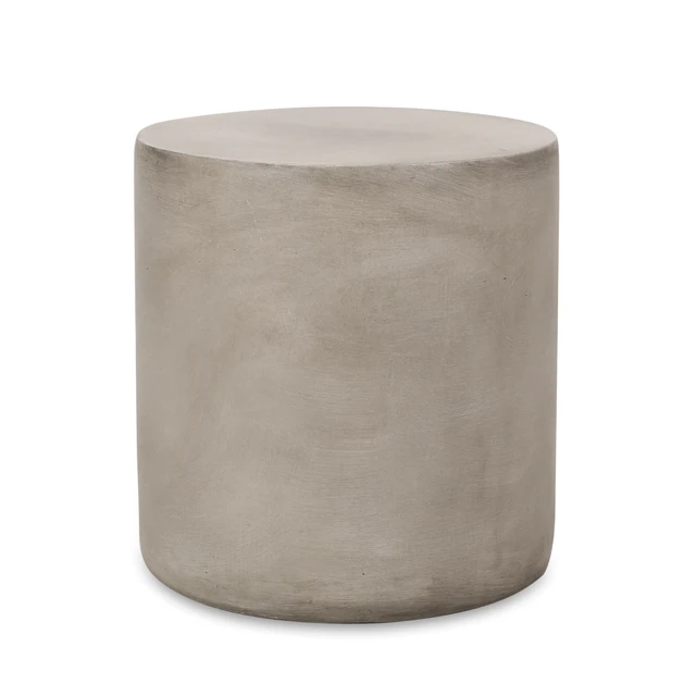 Alt view image 4 of 7 - Outdoor Weight Side Table, Light Grey, Magnesium Oxide