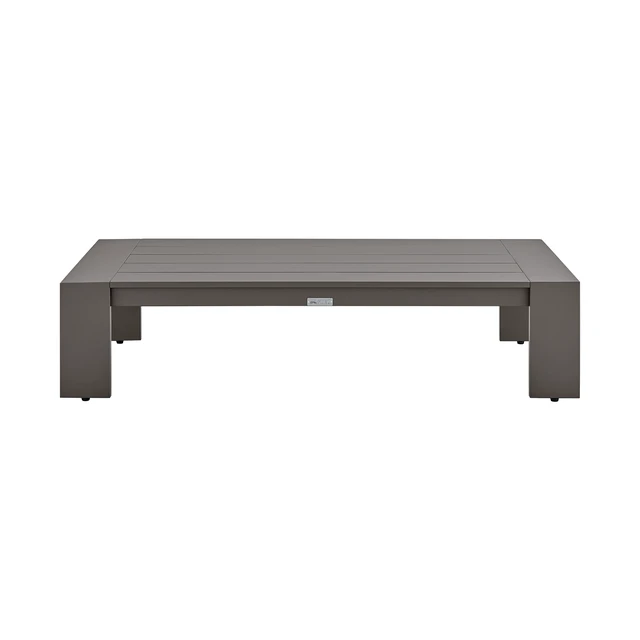 Alt view image 3 of 6 - Umbriax Aluminum Outdoor Coffee Table, Brown