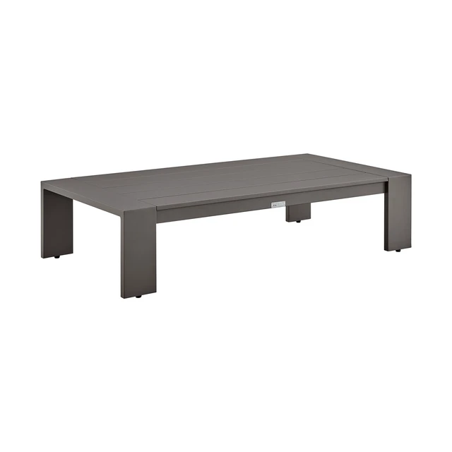 Alt view image 4 of 6 - Umbriax Aluminum Outdoor Coffee Table, Brown