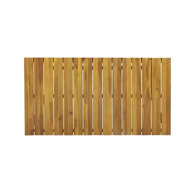 Alt view image 5 of 7 - Bar Table, Teak Black, Wood and Metal, Outdoor Tables