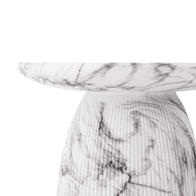 Alt view image 7 of 7 - Outdoor Side Table, Effect, Marble, Magnesium Oxide