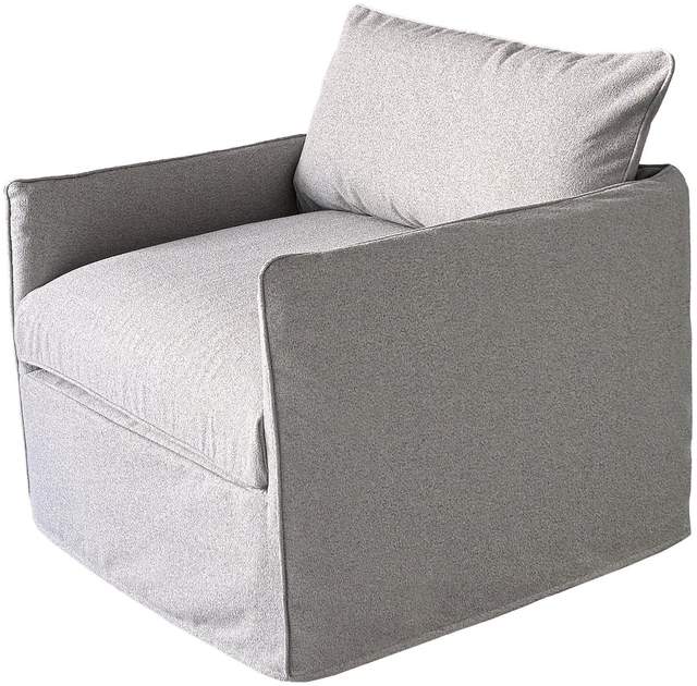 Main image of Arm Club Chair, Grey, Fabric and Metal, Patio Seating