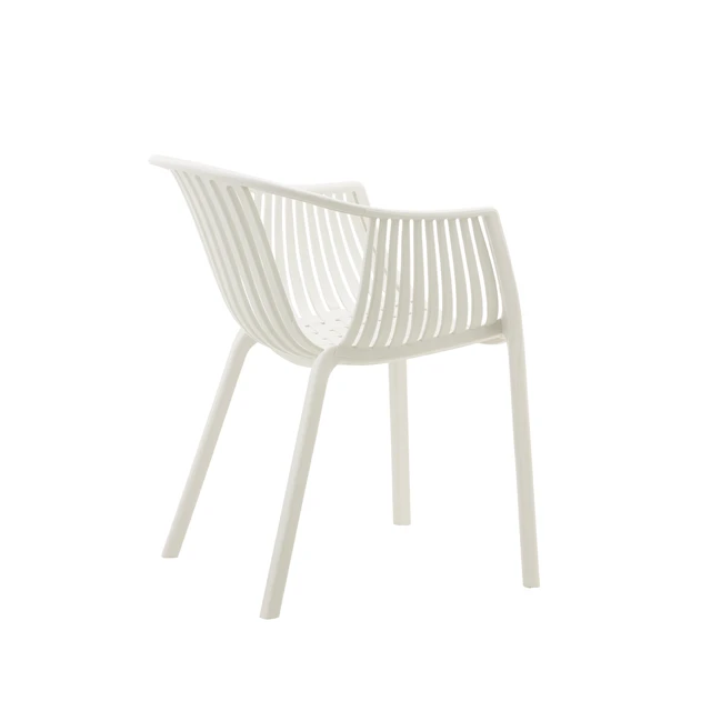 Alt view image 3 of 7 - Patio 2pk Chair, Cream, Plastic, Patio Seating