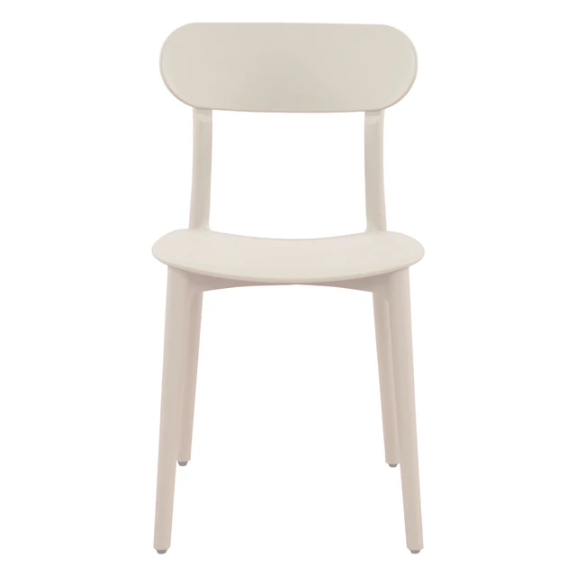 Alt view image 3 of 7 - Patio Stalking Chair Set, Cream, Plastic, Patio Seating