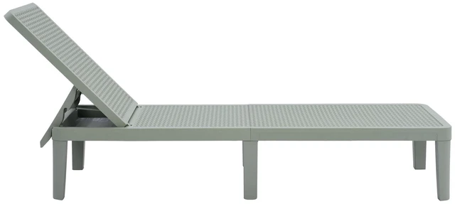 Main image of Outdoor Lounger Chair, Green, Plastic, Patio Seating