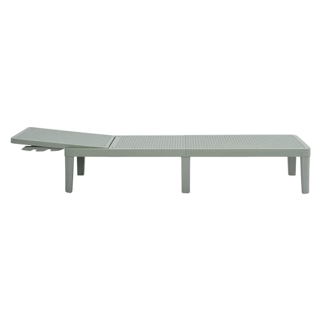 Alt view image 5 of 7 - Outdoor Lounger Chair, Green, Plastic, Patio Seating