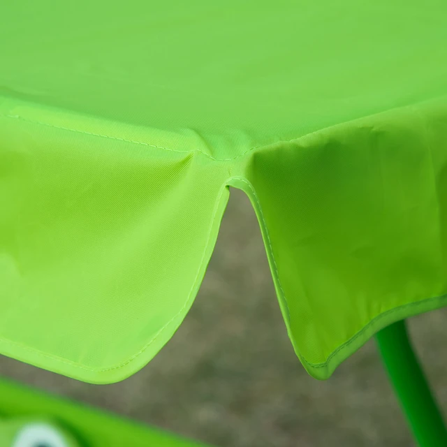 Alt view image 2 of 7 - Kids Patio Swing, Seater Outdoor Swing Chair with Adjustable Canopy and Safety Belt Frog Pattern Hanging Bench