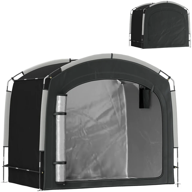 Main image of Bike Storage Tent, Portable Bicycle Storage Shed Waterproof Outdoor Bike Cover with Oxford Fabric and Carry Bag for 3