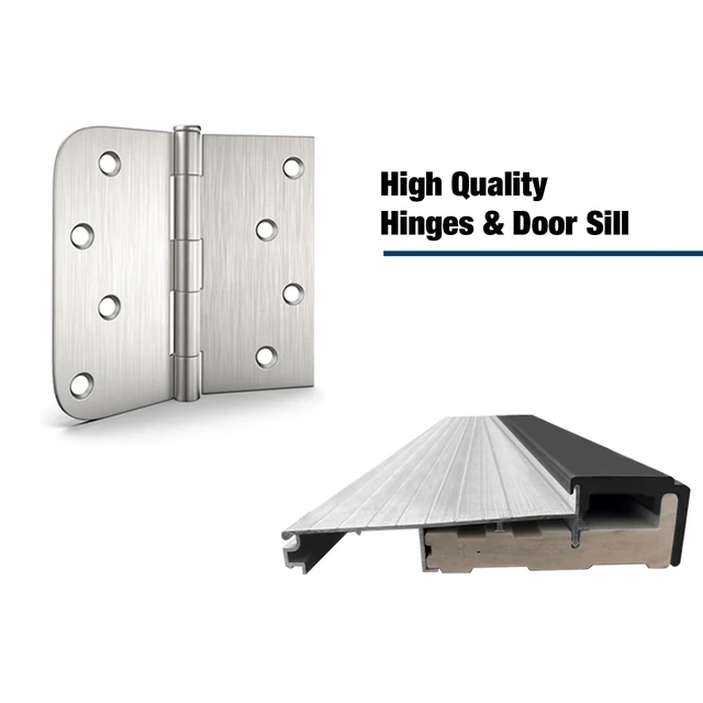 Alt view image 2 of 5 - Inchx 80 Inch Fiberglass Entry Door Frame, Left Hand Inswing 4 Fiberglass Door Jambs Frames Are Not Sold Separately