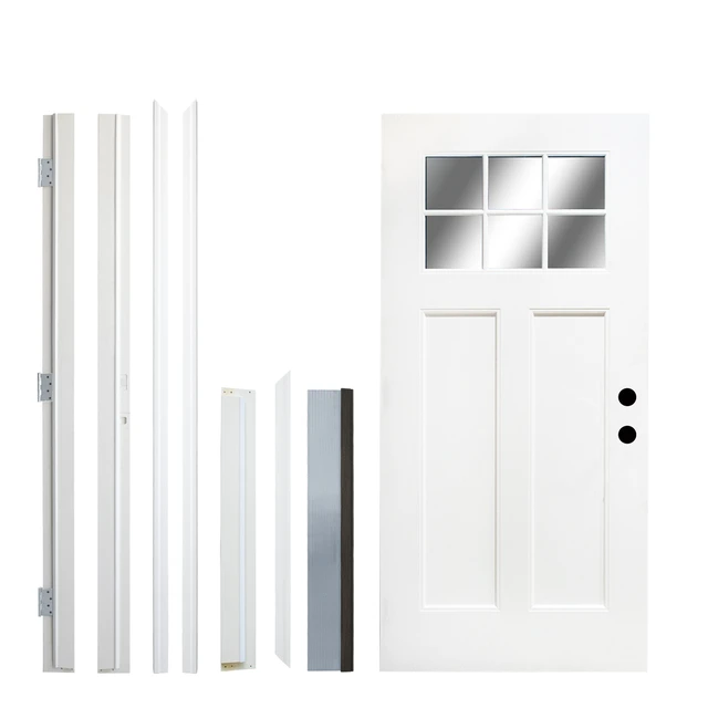 Alt view image 5 of 5 - Inchx 80 Inch Fiberglass Entry Door Frame, Left Hand Inswing 4 Fiberglass Door Jambs Frames Are Not Sold Separately
