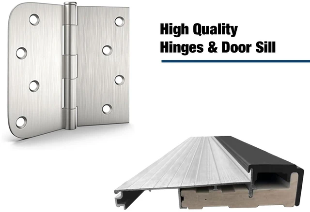 Alt view image 2 of 5 - Inchx 80 Inch Fiberglass Entry Door Frame, Right Hand Inswing 4 Fiberglass Door Jambs Frames Are Not Sold Separately