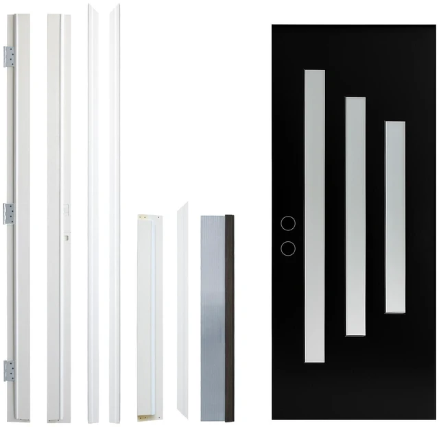 Alt view image 3 of 5 - Inchx 80 Inch Fiberglass Entry Door Frame, Right Hand Inswing 4 Fiberglass Door Jambs Frames Are Not Sold Separately