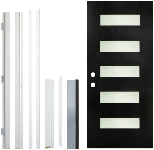 Alt view image 5 of 5 - Inchx 80 Inch Fiberglass Entry Door Frame, Right Hand Inswing 4 Fiberglass Door Jambs Frames Are Not Sold Separately