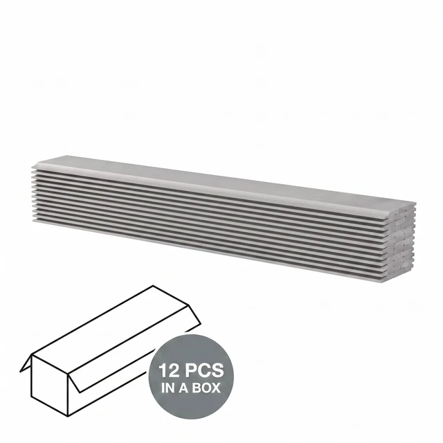 Alt view image 4 of 7 - Pack 48 6 Inch Hemlock Wall Panels, Indoor Outdoor Wall Cladding Solid Decorative Siding for Living Patio DIY Easy