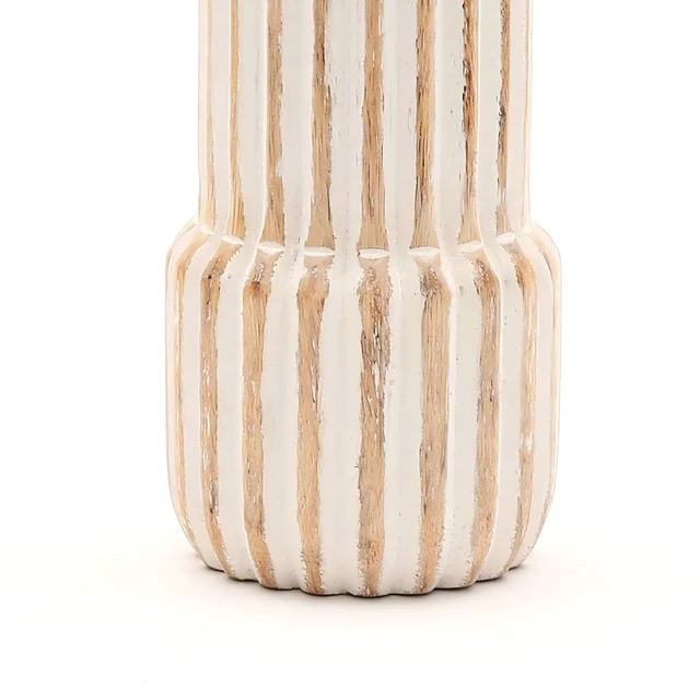 Alt view image 5 of 5 - Decorative Wooden Centerpiece Candle Holder 4 Candle Stand for Any Occasion, Walnut, Wood