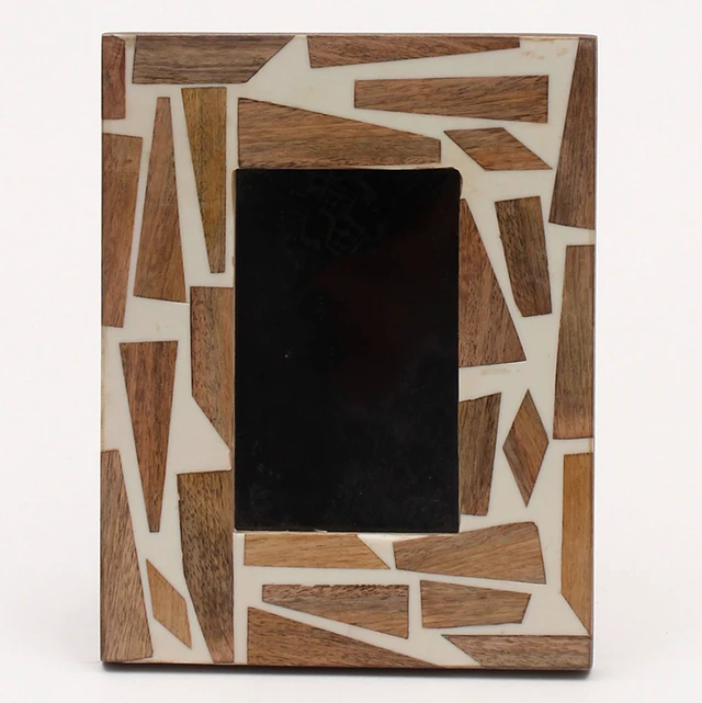 Alt view image 4 of 5 - Romantic Picture Frame Photo Frame Wooden Photo, Natural, Wood