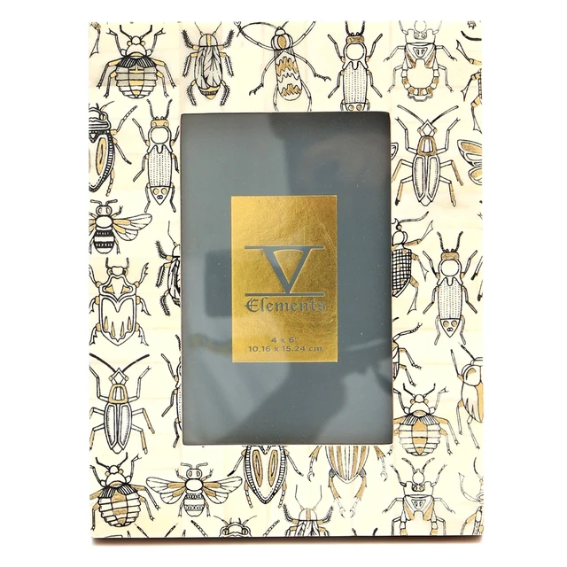 Alt view image 4 of 5 - Decorative Bone Table Top Photo Frame Picture Frame 4, White