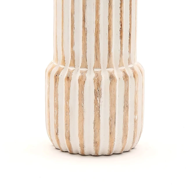Alt view image 4 of 5 - Decorative Wooden Centerpiece Candle Holder 4 Candle Stand for Any Occasion, Walnut, Wood
