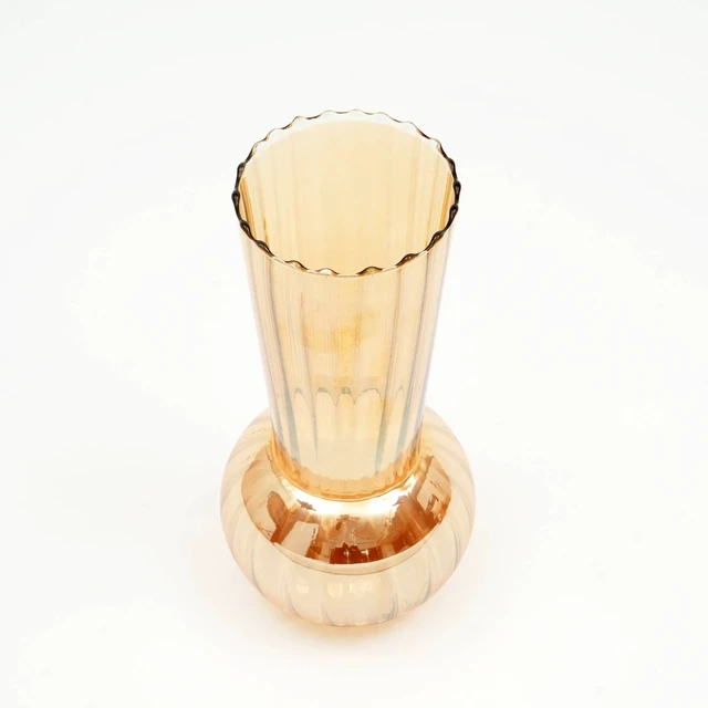 Alt view image 2 of 6 - Whimsy Whirlpool Small Vase 6.2 9.2 Inch Decorative Accent, Events Swirl Design for Floral Arrangements