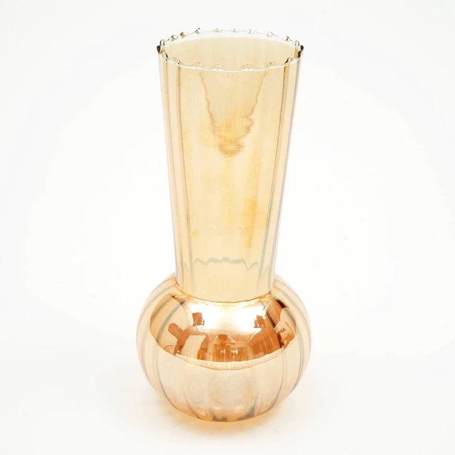 Alt view image 3 of 6 - Whimsy Whirlpool Small Vase 6.2 9.2 Inch Decorative Accent, Events Swirl Design for Floral Arrangements