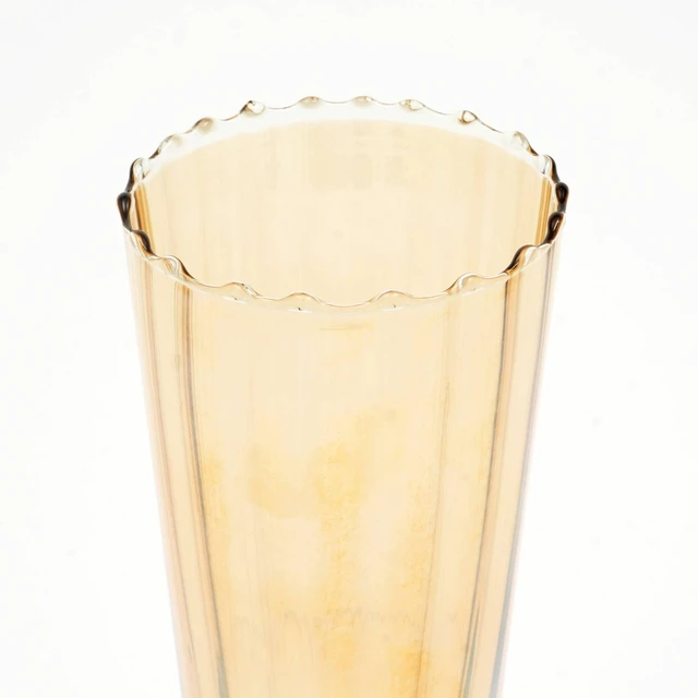 Alt view image 5 of 6 - Whimsy Whirlpool Small Vase 6.2 9.2 Inch Decorative Accent, Events Swirl Design for Floral Arrangements