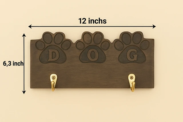 Alt view image 2 of 5 - Tail Tidy Leash Holder, Natural, Wood and Metal