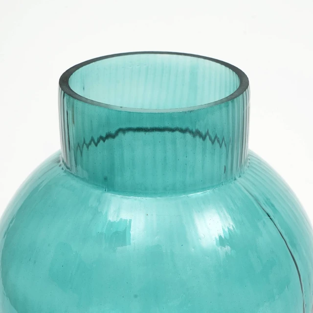 Alt view image 4 of 6 - Funnel Flare Glass Large Vase 5 12 Inch Tall Decorative Vase, Events for Floral Arrangements Centerpieces and Décor
