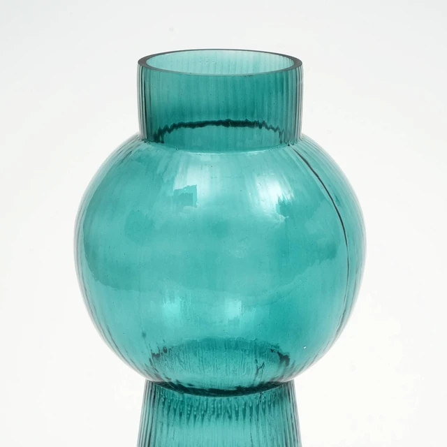Alt view image 5 of 6 - Funnel Flare Glass Large Vase 5 12 Inch Tall Decorative Vase, Events for Floral Arrangements Centerpieces and Décor