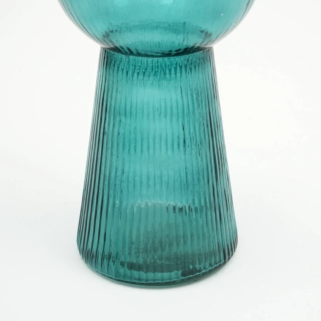 Alt view image 6 of 6 - Funnel Flare Glass Large Vase 5 12 Inch Tall Decorative Vase, Events for Floral Arrangements Centerpieces and Décor