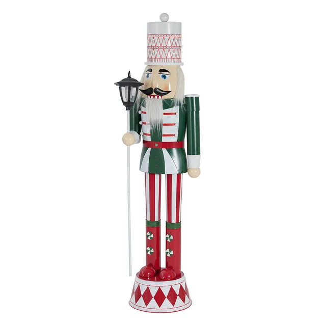 Alt view image 4 of 7 - Iron Nutcracker for Holiday Decor, Green Red White