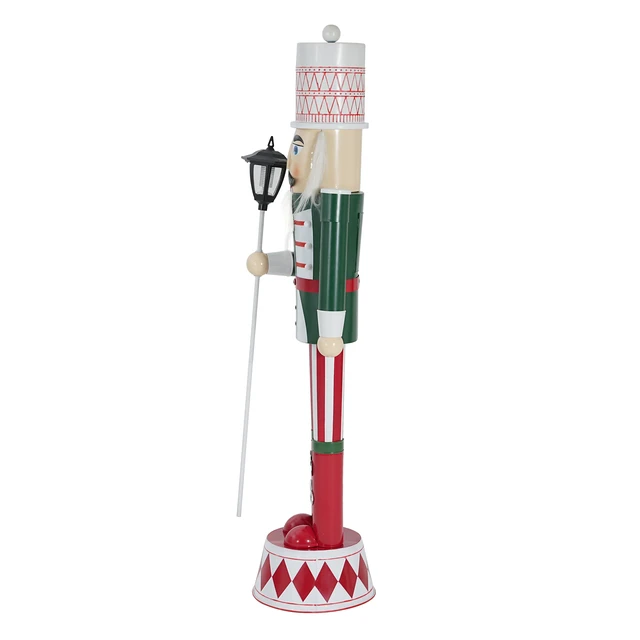 Alt view image 3 of 7 - Iron Nutcracker for Holiday Decor, Green Red White