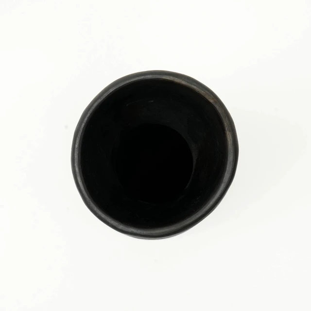 Alt view image 4 of 7 - Pottery Décor Object Inchx3.75 Inch Handmade Clay Art, Black