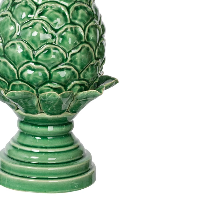 Alt view image 2 of 7 - 6 6x9.5 Inch Helsa Artichoke Accent, Medium, Green, Ceramic