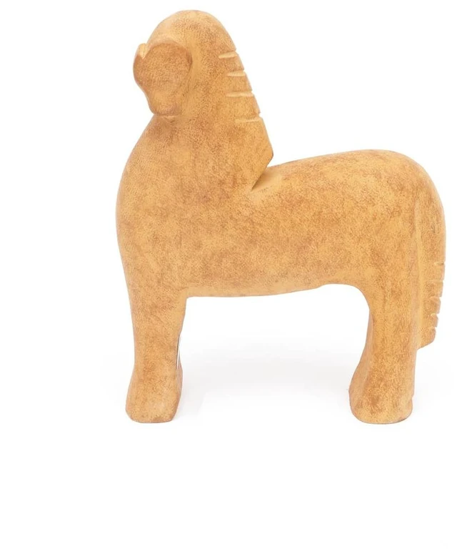Main image of Animals Figurines and Sculptures Wooden Horse Décor Object Size 8 2.5, Brown, Wood