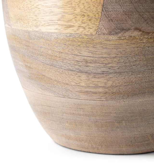 Alt view image 7 of 7 - Set Wooden Acorn Accents with Aluminum Top, l 10 Inch, Brown, Metal and Wood