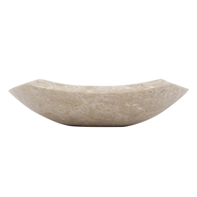 Alt view image 4 of 7 - 10 3 Inch Plate, Shallow Bowl, Beige, Marble