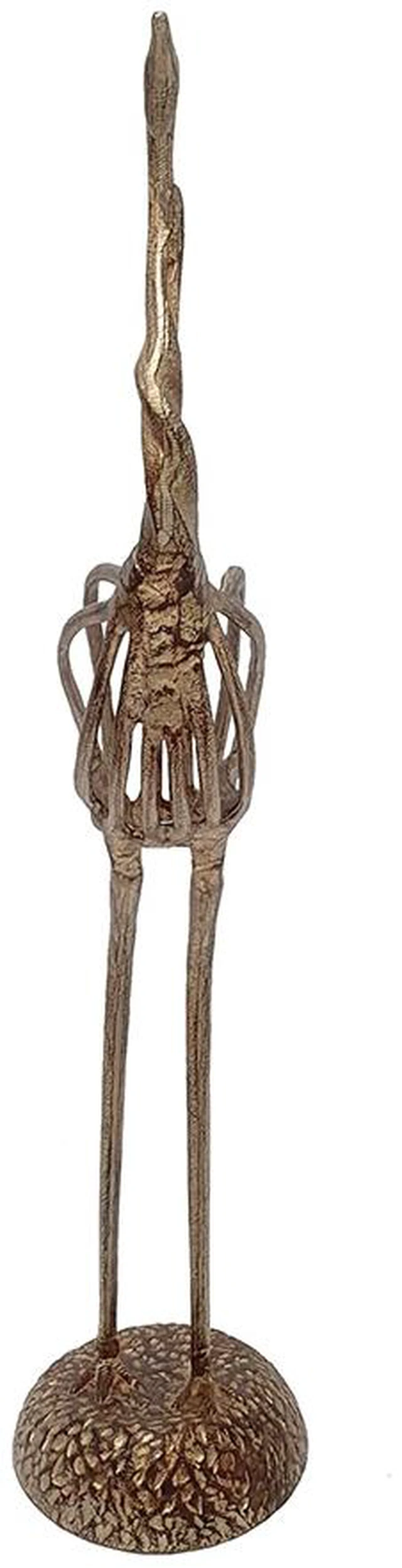 Alt view image 6 of 7 - Inchx 36.8 Inch Aluminum Crane Sculpture Bird Statue, Bronze, Aluminium
