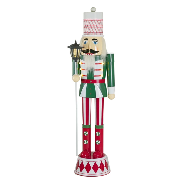 Alt view image 5 of 7 - Iron Nutcracker for Holiday Decor, Green Red White