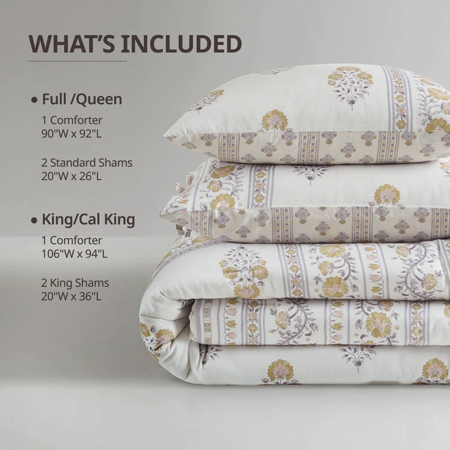 Alt view image 2 of 7 - Full Queen Comforter Set, Multicolor, Polyester, Bedding Sets