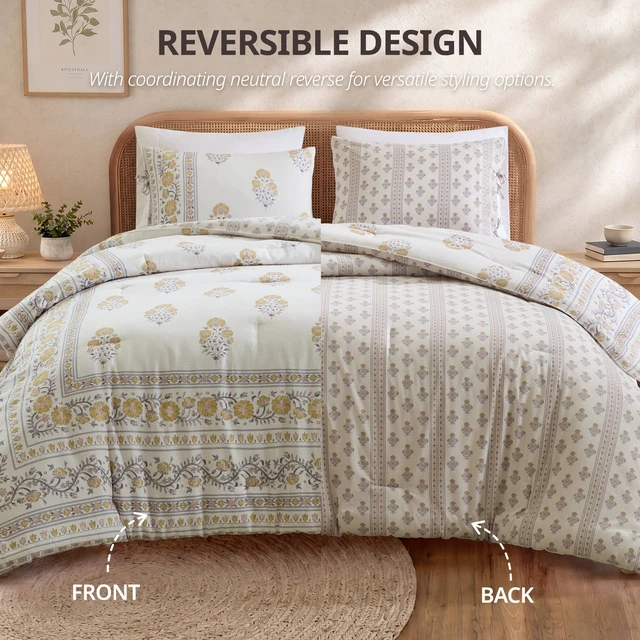 Alt view image 3 of 7 - Full Queen Comforter Set, Multicolor, Polyester, Bedding Sets