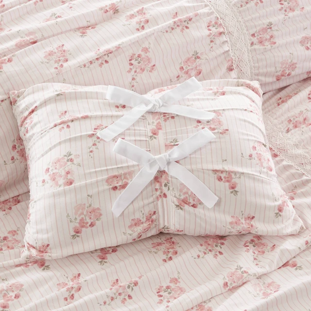 Alt view image 6 of 7 - Full Queen Comforter Set, Pink, Microfiber, Bedding Sets