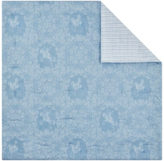 Alt view image 4 of 7 - Full Queen Comforter Set, Blue, Microfiber, Bedding Sets