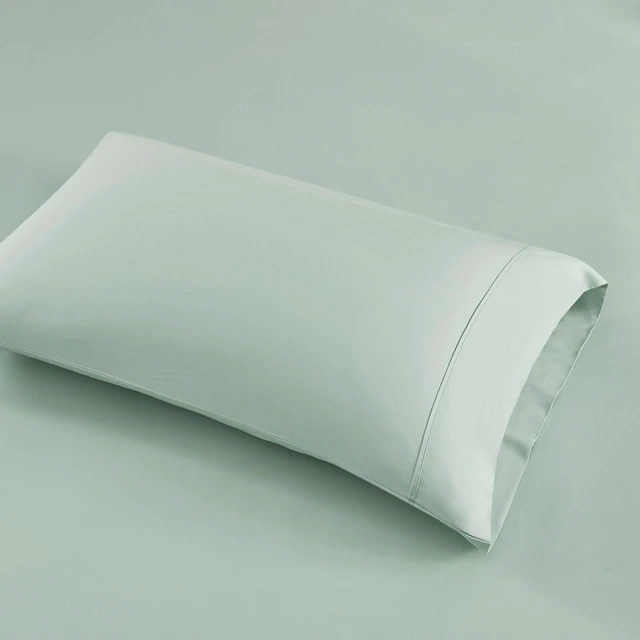 Alt view image 6 of 7 - 4 Pieces Full Hei Smart Temperature Cotton Blend Sheet Set, Seafoam, Sheets Pillowcases