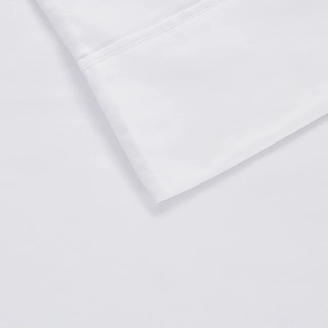 Alt view image 2 of 7 - 4 Pieces Full Hei Smart Temperature Cotton Blend Sheet Set, White, Sheets Pillowcases
