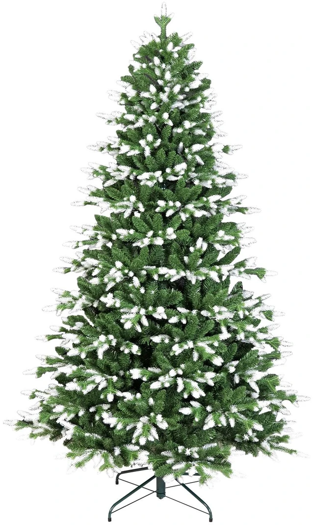 Alt view image 7 of 7 - Artificial Christmas Tree, Tipped and PVC Mixed Auto Tree 2414tips Hinged Branches Max 52 Inch Diameter for Holiday