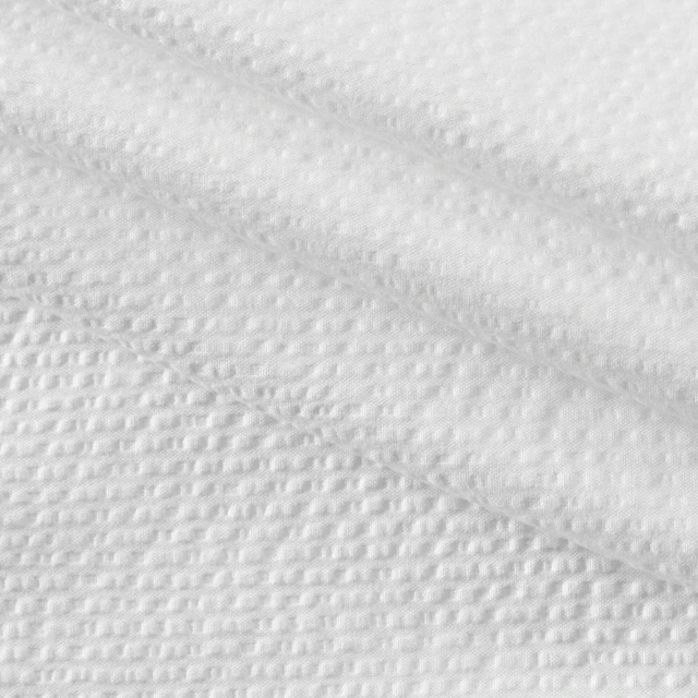 Alt view image 3 of 7 - 72 Inch Addison Bowed Shower Curtain Set, White Black, Polyester