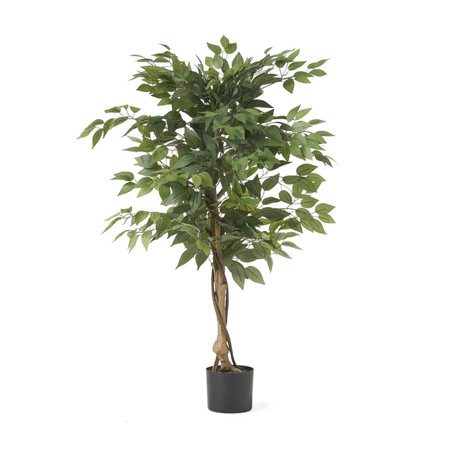 Alt view image 2 of 5 - Artificial Tree, Green, Iron and Plastic, Flowers Plants