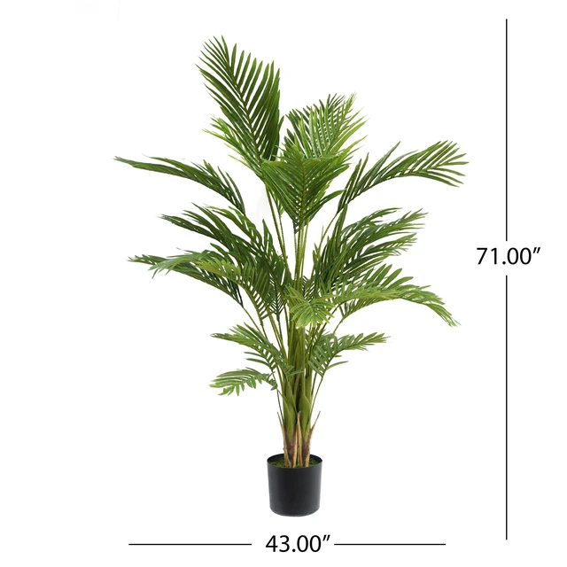 Alt view image 4 of 6 - Artificial Tree, Green, Iron and Plastic, Flowers Plants